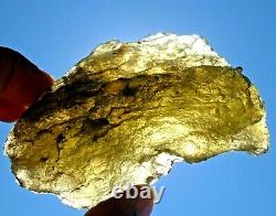 Libyan Desert Glass Meteorite Tektite impact specimen(1300 crt)Dimples Gem Rare