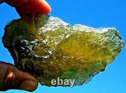 Libyan Desert Glass Meteorite Tektite impact specimen(1300 crt)Dimples Gem Rare