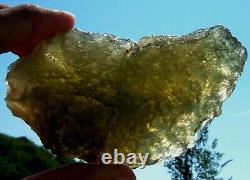 Libyan Desert Glass Meteorite Tektite impact specimen(1300 crt)Dimples Gem Rare