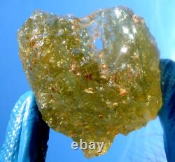 Libyan Desert Glass Meteorite Tektite impact specimen(1300 ct)Cristobalite Hole