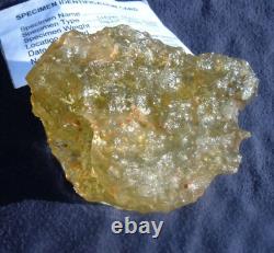 Libyan Desert Glass Meteorite Tektite impact specimen(1300 ct)Cristobalite Hole