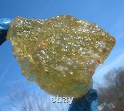 Libyan Desert Glass Meteorite Tektite impact specimen(1300 ct)Cristobalite Hole