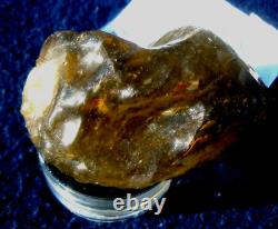 Libyan Desert Glass Meteorite Tektite impact specimen(1300 ct)Dimples Dark Gem