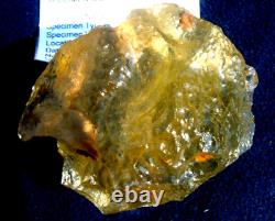 Libyan Desert Glass Meteorite Tektite impact specimen(1310 ct)Dimples Dark Gem