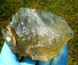 Libyan Desert Glass Meteorite Tektite impact specimen(1310 ct)Dimples Dark Gem