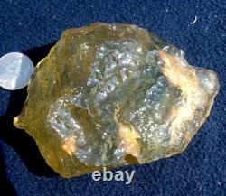 Libyan Desert Glass Meteorite Tektite impact specimen(1310 ct)Dimples Dark Gem