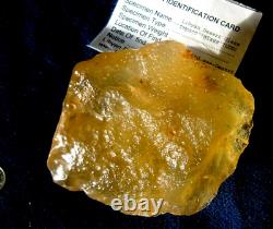 Libyan Desert Glass Meteorite Tektite impact specimen(1430 ct)Dimples Best Gem