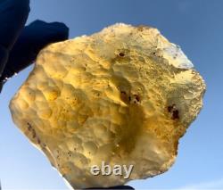 Libyan Desert Glass Meteorite Tektite impact specimen(1430 ct)Dimples Best Gem