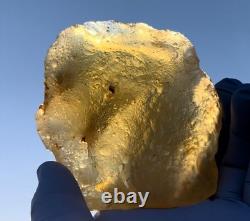 Libyan Desert Glass Meteorite Tektite impact specimen(1430 ct)Dimples Best Gem