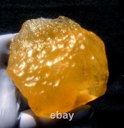 Libyan Desert Glass Meteorite Tektite impact specimen(1430 ct)Dimples Best Gem