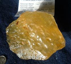 Libyan Desert Glass Meteorite Tektite impact specimen(1430 ct)Dimples Best Gem