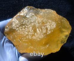 Libyan Desert Glass Meteorite Tektite impact specimen(1430 ct)Dimples Best Gem