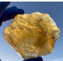 Libyan Desert Glass Meteorite Tektite impact specimen(1430 ct)Dimples Best Gem