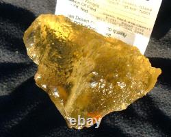 Libyan Desert Glass Meteorite Tektite impact specimen(1600 crt) Super Gem Green