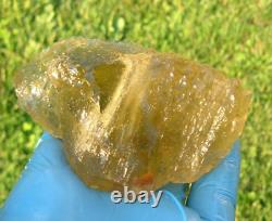 Libyan Desert Glass Meteorite Tektite impact specimen(1600 crt) Super Gem Green