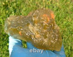 Libyan Desert Glass Meteorite Tektite impact specimen(1600 crt) Super Gem Green