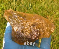 Libyan Desert Glass Meteorite Tektite impact specimen(1600 crt) Super Gem Green