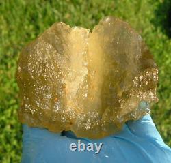 Libyan Desert Glass Meteorite Tektite impact specimen(1625 crt)Super Gem Green