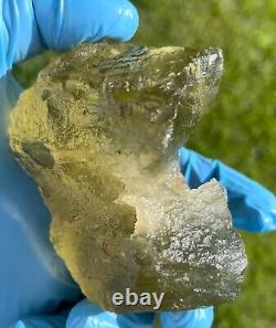 Libyan Desert Glass Meteorite Tektite impact specimen(1625 crt)Super Gem Green