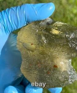 Libyan Desert Glass Meteorite Tektite impact specimen(1625 crt)Super Gem Green