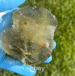 Libyan Desert Glass Meteorite Tektite impact specimen(1625 crt)Super Gem Green