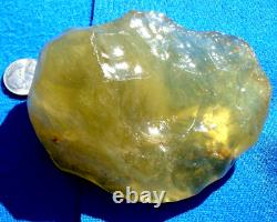 Libyan Desert Glass Meteorite Tektite impact specimen(1630 crt) Super Green Gem