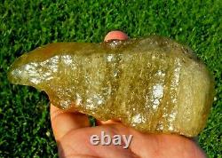 Libyan Desert Glass Meteorite Tektite impact specimen(1630 crt)dimples (0.3 Kg)