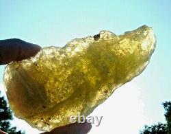 Libyan Desert Glass Meteorite Tektite impact specimen(1630 crt)dimples (0.3 Kg)