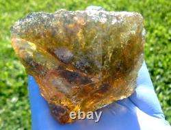 Libyan Desert Glass Meteorite Tektite impact specimen(1650 ct)Dark Green Brown