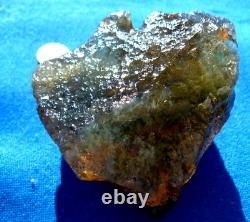 Libyan Desert Glass Meteorite Tektite impact specimen(1650 ct)Dark Green Brown