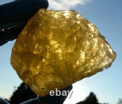 Libyan Desert Glass Meteorite Tektite impact specimen(1675 ct) Super Gem Green