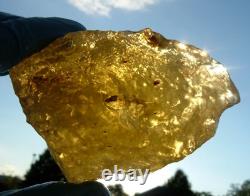 Libyan Desert Glass Meteorite Tektite impact specimen(1675 ct) Super Gem Green