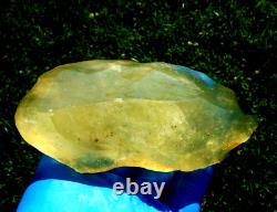 Libyan Desert Glass Meteorite Tektite impact specimen(1710 crt)PreHistoric Tool