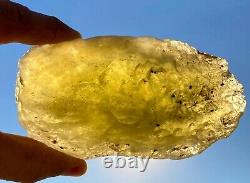 Libyan Desert Glass Meteorite Tektite impact specimen(1800 crt)big yellow Gem