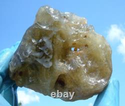 Libyan Desert Glass Meteorite Tektite impact specimen(1870 ct)Big Natural Hole