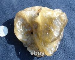 Libyan Desert Glass Meteorite Tektite impact specimen(1870 ct)Big Natural Hole