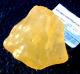 Libyan Desert Glass Meteorite Tektite Impact Specimen(1960 Crt) Dimples Yellow