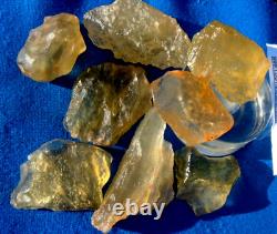 Libyan Desert Glass Meteorite Tektite impact specimen(2000 ct)Medium Gem Lot#40