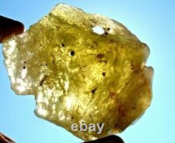 Libyan Desert Glass Meteorite Tektite impact specimen(2030 crt) Natural Hole