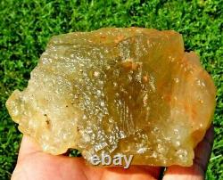 Libyan Desert Glass Meteorite Tektite impact specimen(2030 crt) Natural Hole