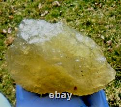 Libyan Desert Glass Meteorite Tektite impact specimen(2300 crt)Dimple Green Gem