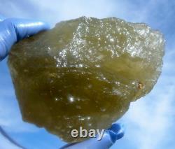 Libyan Desert Glass Meteorite Tektite impact specimen(2300 crt)Dimple Green Gem