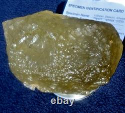 Libyan Desert Glass Meteorite Tektite impact specimen(2300 crt)Dimple Green Gem