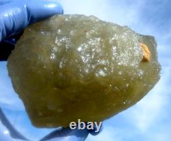 Libyan Desert Glass Meteorite Tektite impact specimen(2300 crt)Dimple Green Gem