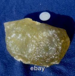 Libyan Desert Glass Meteorite Tektite impact specimen(2300 crt)Dimple Green Gem