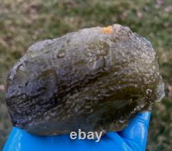 Libyan Desert Glass Meteorite Tektite impact specimen(2300 crt)Dimple Green Gem