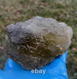 Libyan Desert Glass Meteorite Tektite impact specimen(2300 crt)Dimple Green Gem