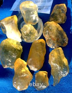 Libyan Desert Glass Meteorite Tektite impact specimen(2500 crt)Big Gem Lot#11