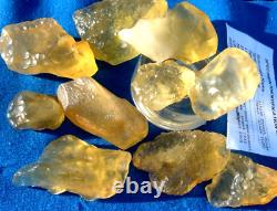 Libyan Desert Glass Meteorite Tektite impact specimen(2500 crt)Big Gem Lot#11