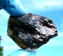 Libyan Desert Glass Meteorite Tektite impact specimen(255 crt) Very Dark brown